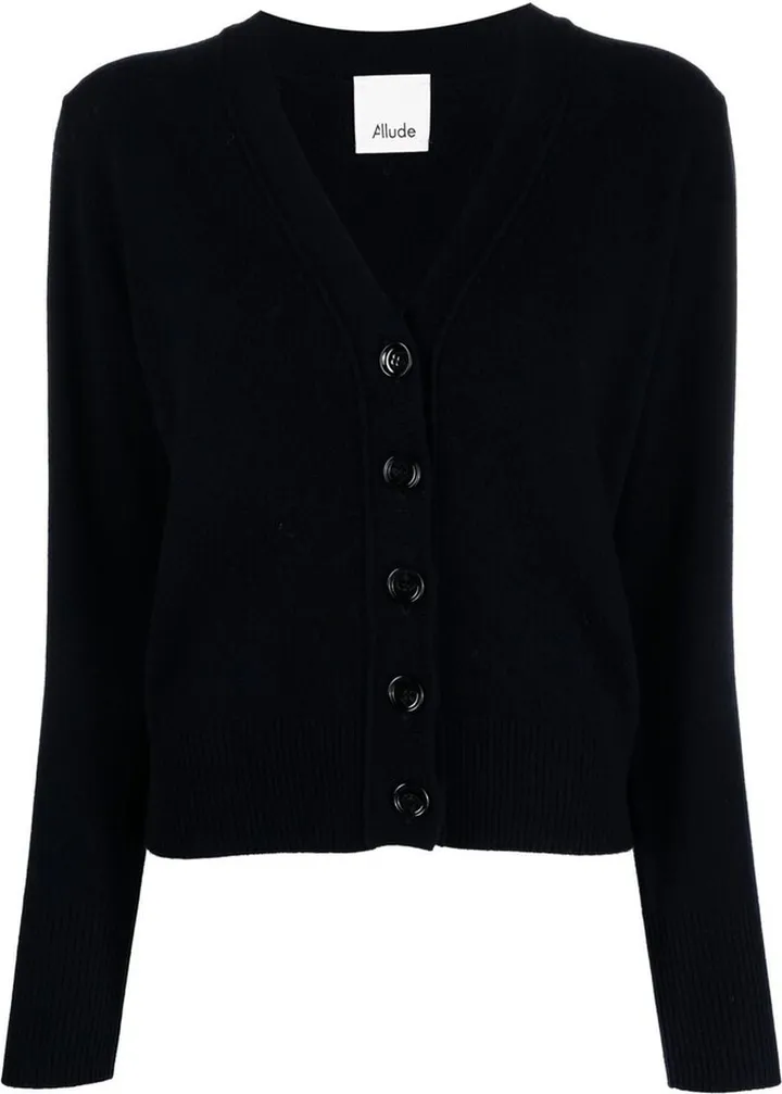 wool-cashmere V-neck cardigan