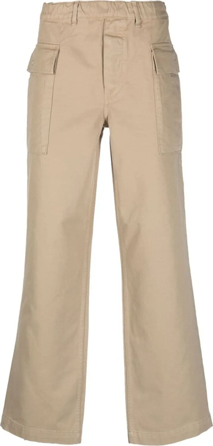 Straight-Leg Cropped Trousers