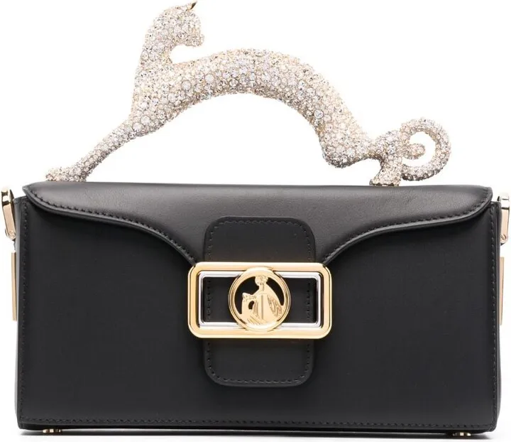 Rhinestone-Embellished Shoulder Bag