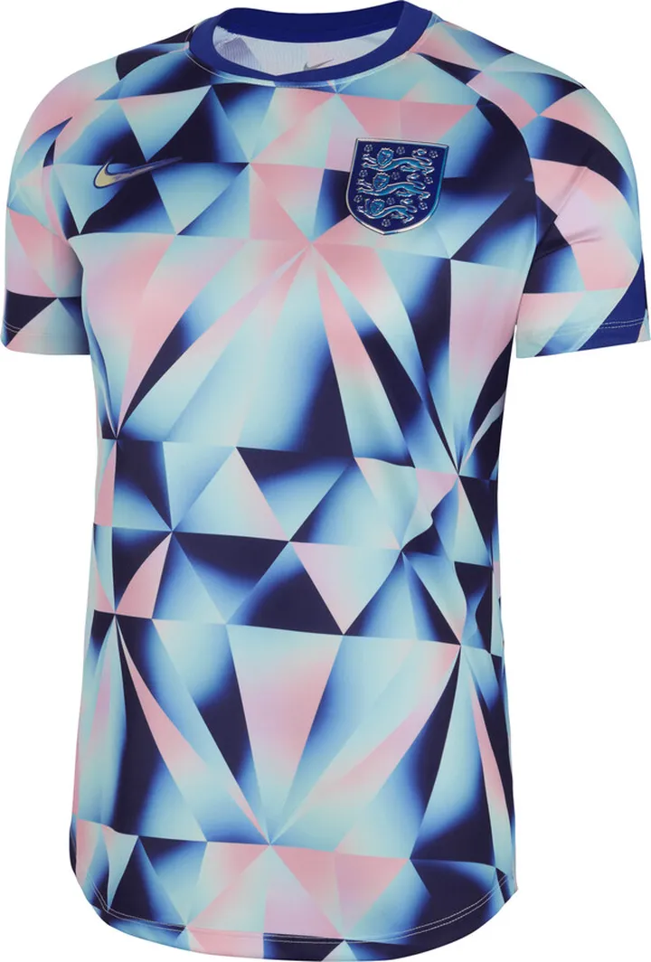 England Nike Women's Pre-Match Soccer Top in Blue