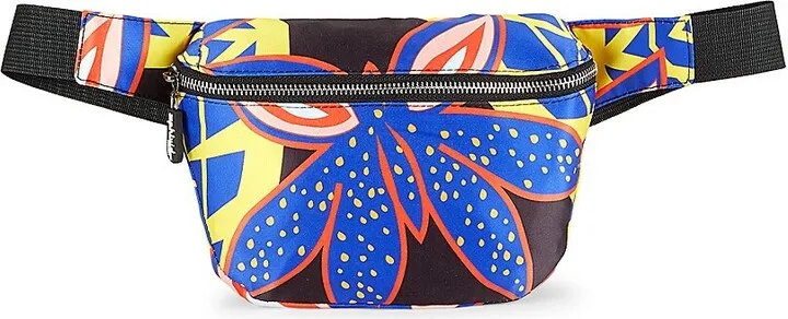 Gender Neutral Tropical-Print Travel Belt Bag