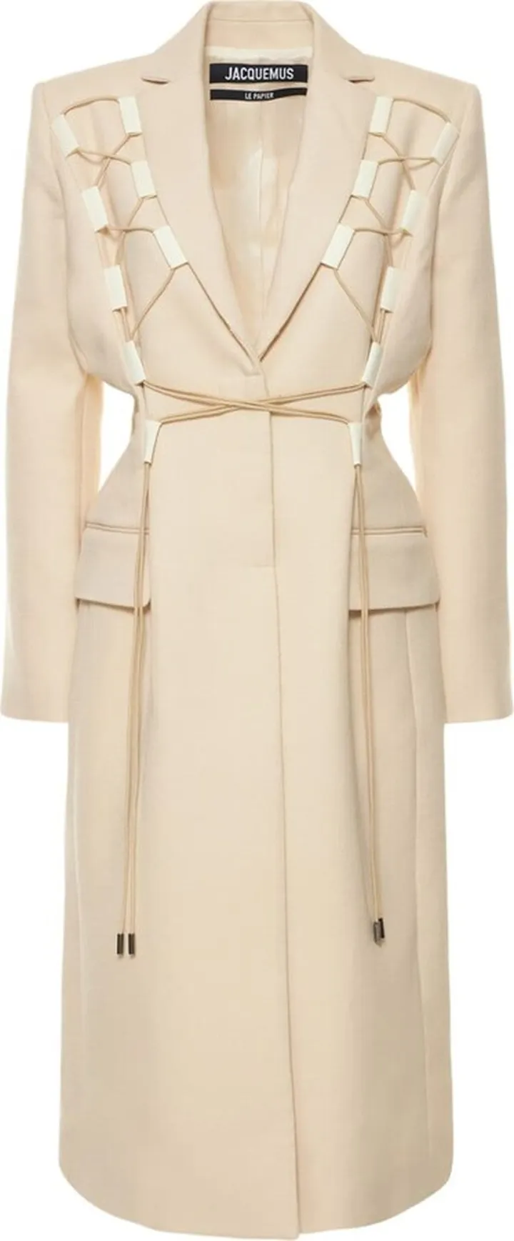 Le Manteau Lacciu long wool coat