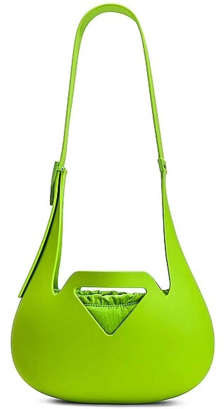 Bottega Veneta Small Moulded Shoulder Bag in Green