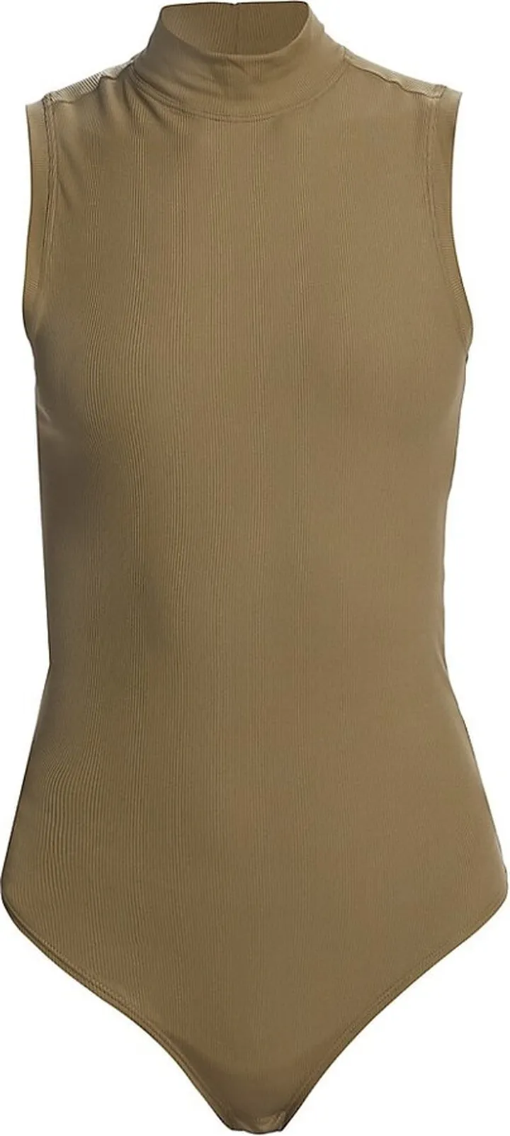 Suit Yourself Rib-Knit Mockneck Bodysuit