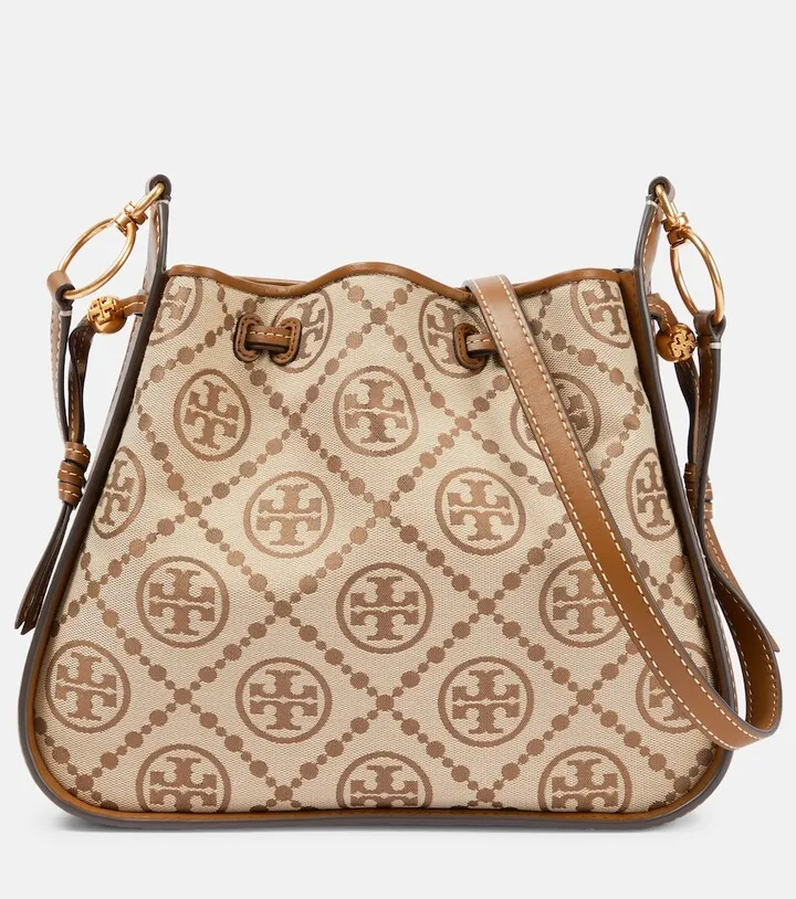 Bell jacquard shoulder bag