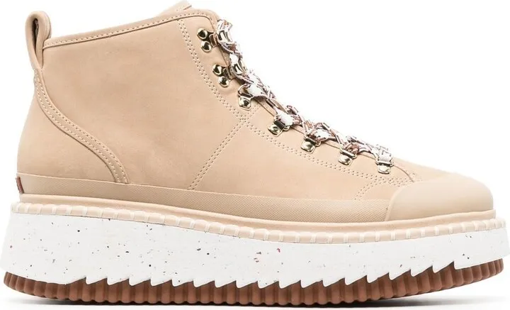 Lilli lace-up leather ankle boots