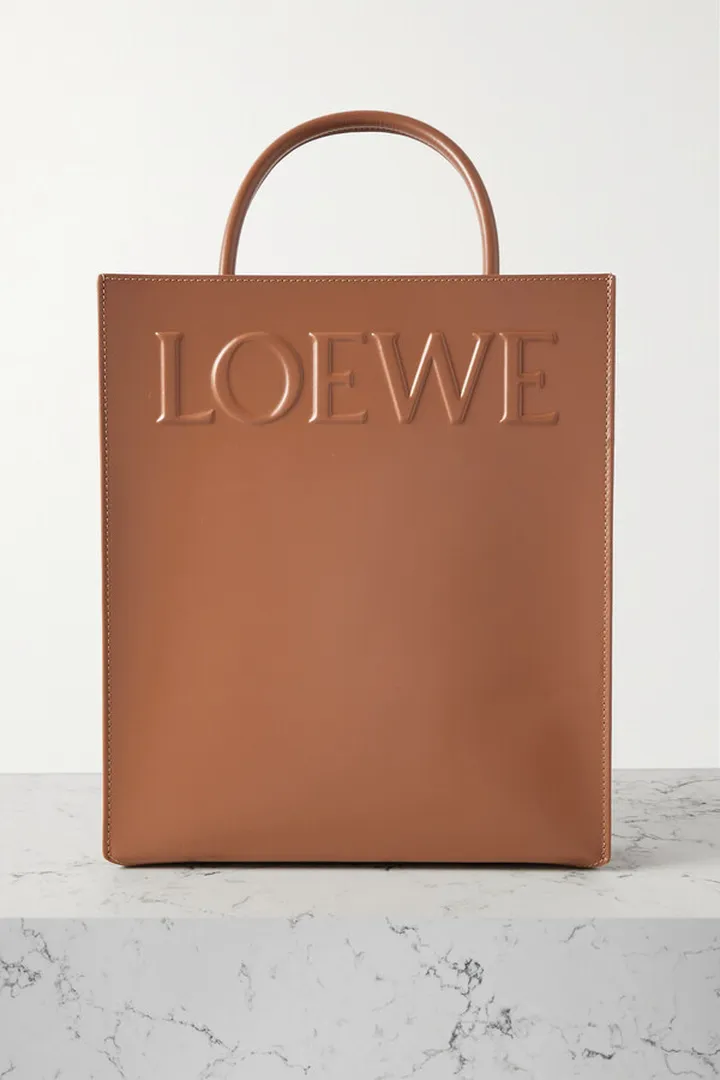 Loewe - Standard A4 Leather Tote - Brown