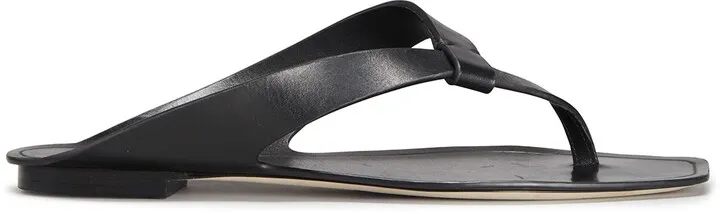 Tower Calfskin Flat Thong Sandals