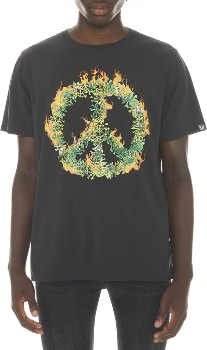 Peace in Chaos Cotton Graphic Tee
