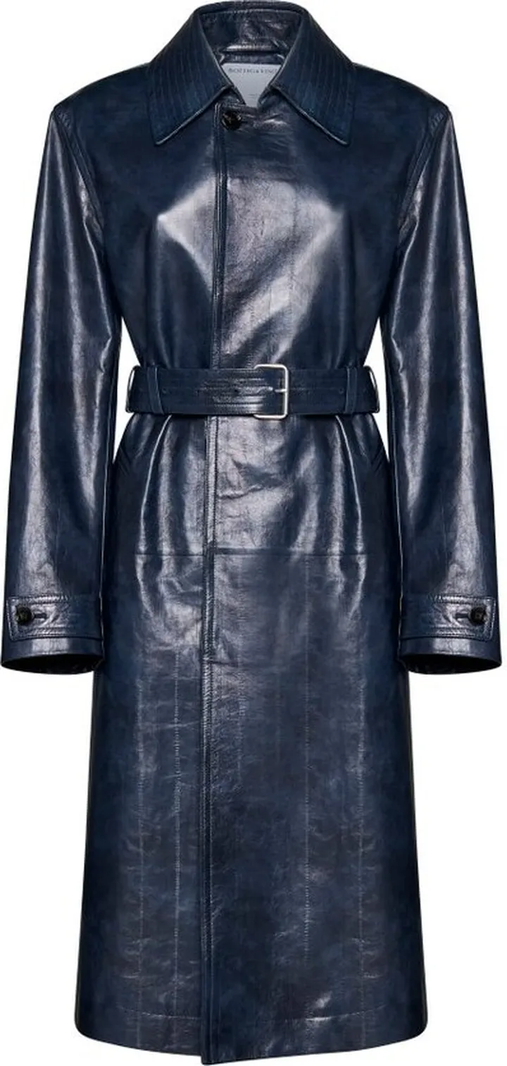 Bottega Veneta Embossed Leather Coat