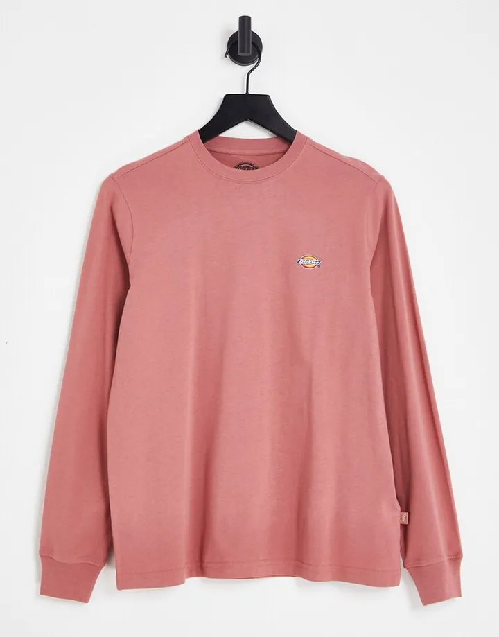 Dickies Mapleton long sleeve t-shirt in pink