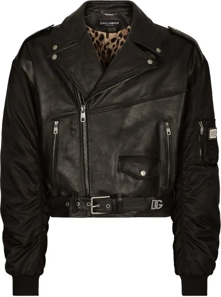 Dolce & Gabbana Leather Biker Jacket
