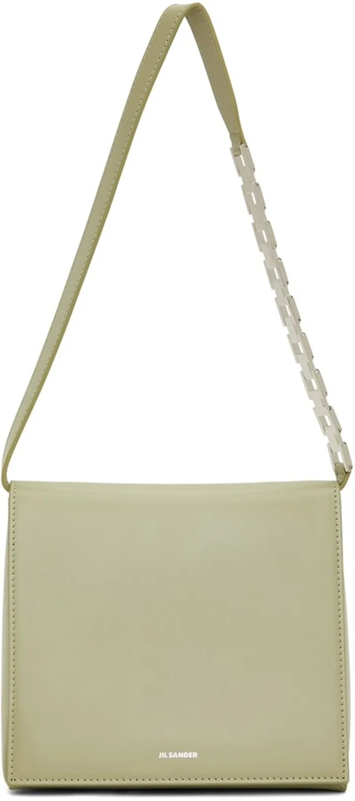 Jil Sander Green Small Prysm Chain Shoulder Bag