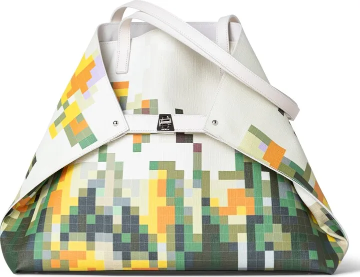 Medium AI Daffodil Calfskin Leather Tote