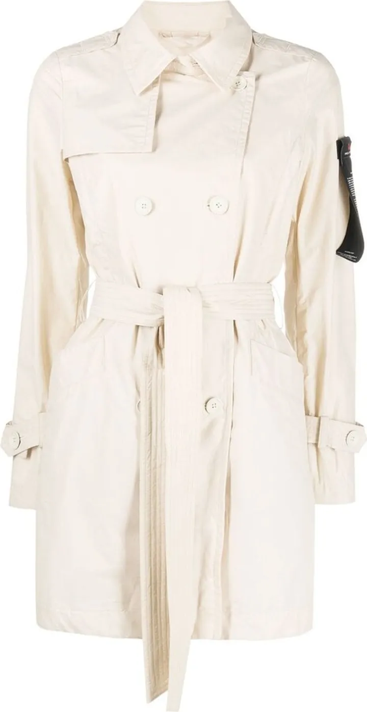 Belted Double-Breasted Trench Coat
