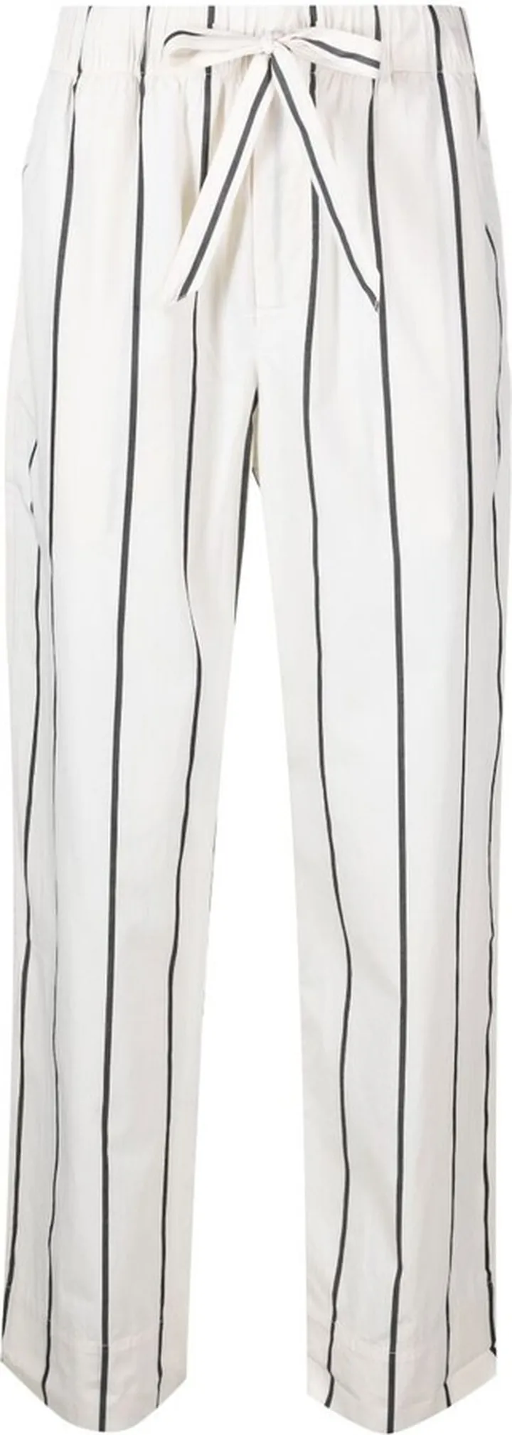 White Striped Print Organic Cotton Pyjama Trousers