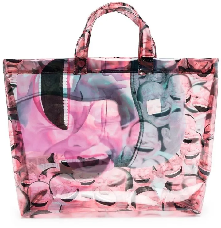 Face-Print Tote Bag