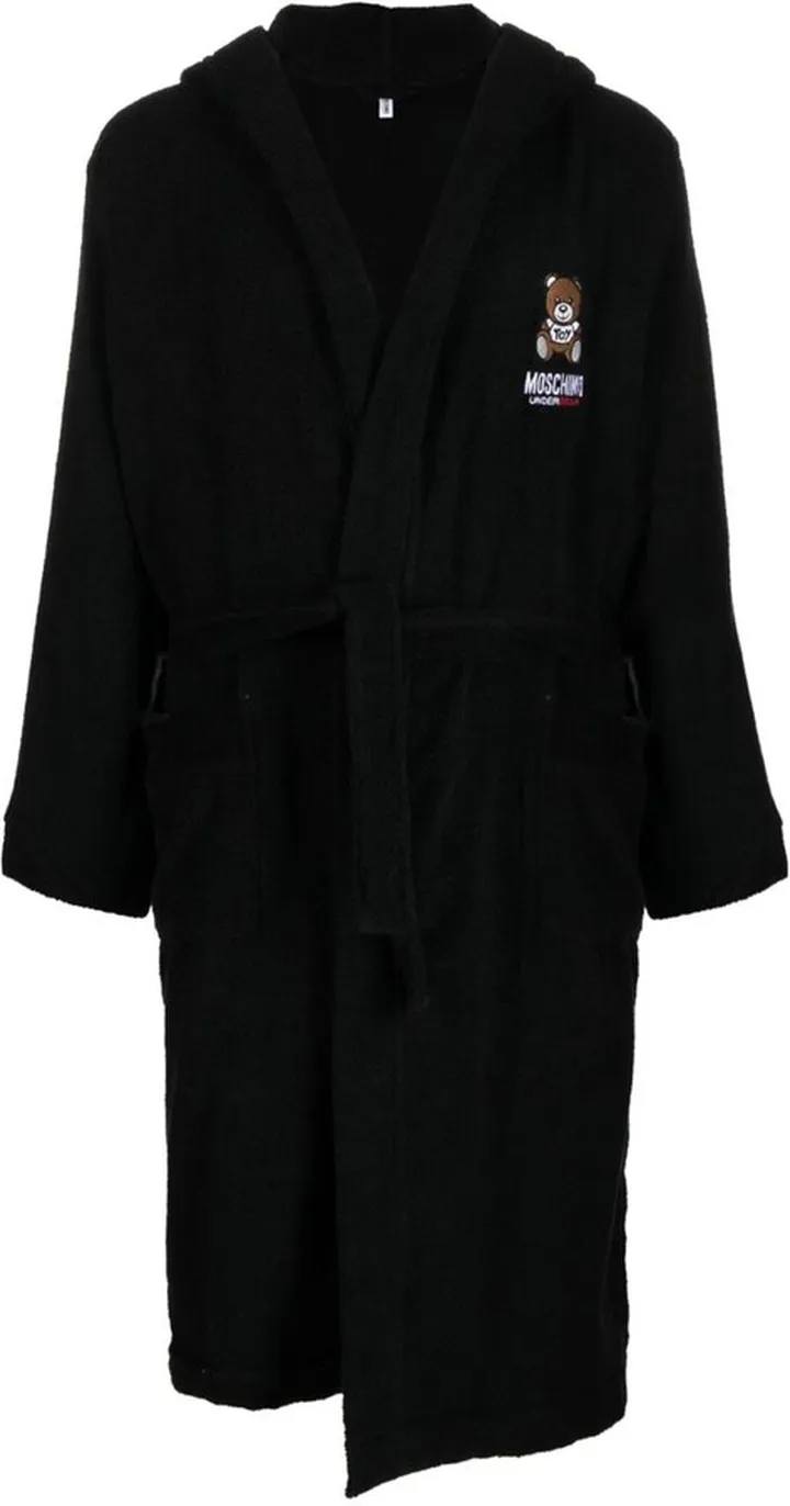 Teddy Bear motif cotton robe