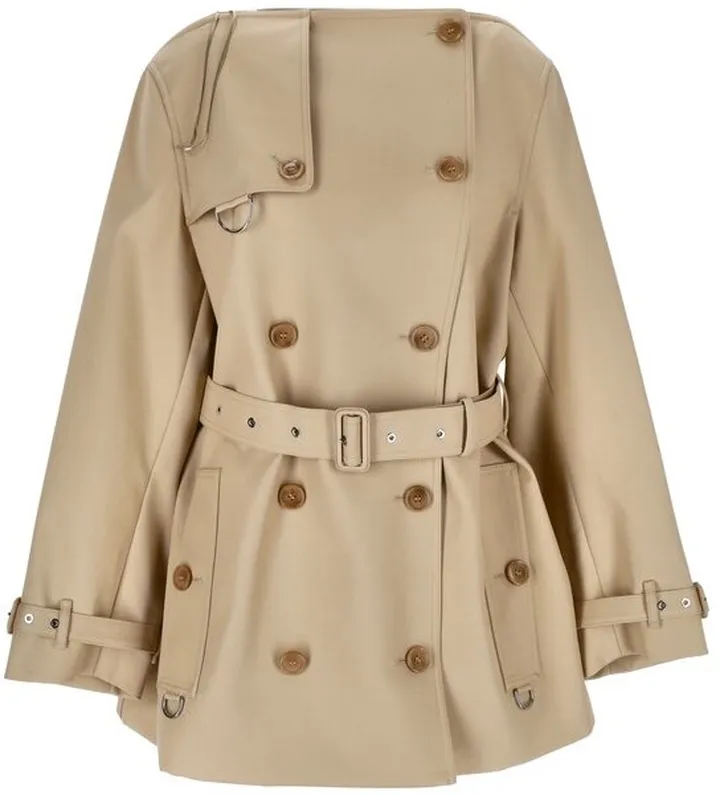 Burberry Cut Belted Trench Jacket