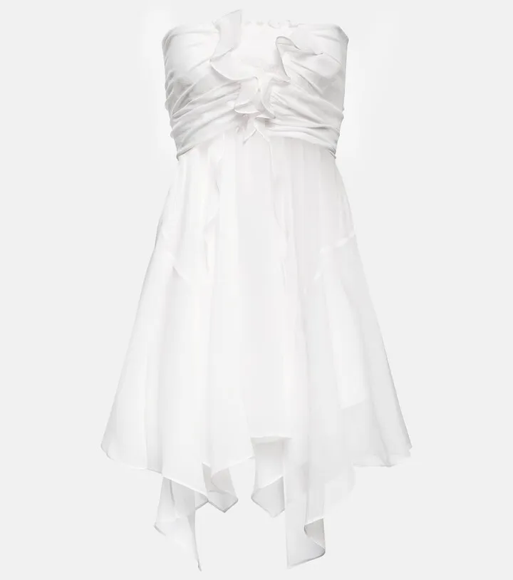 Tiffen silk chiffon minidress