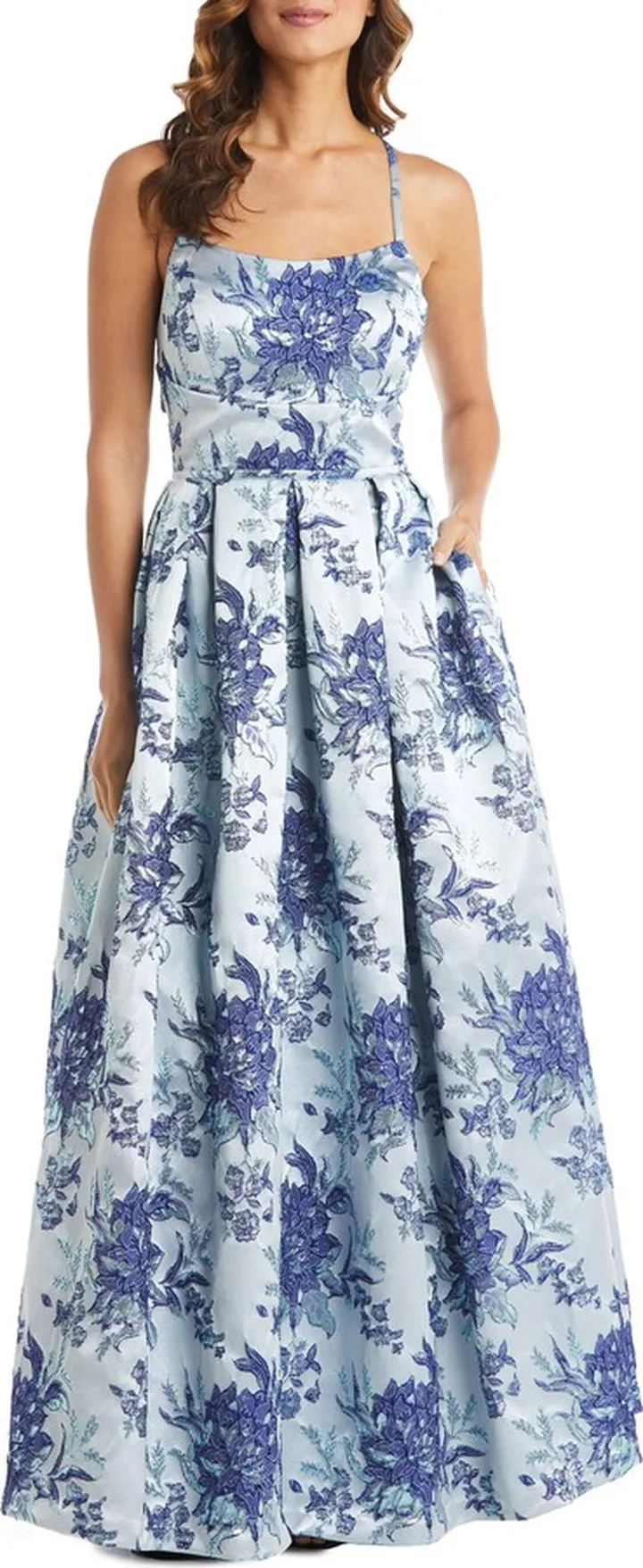 Metallic Brocade Ballgown