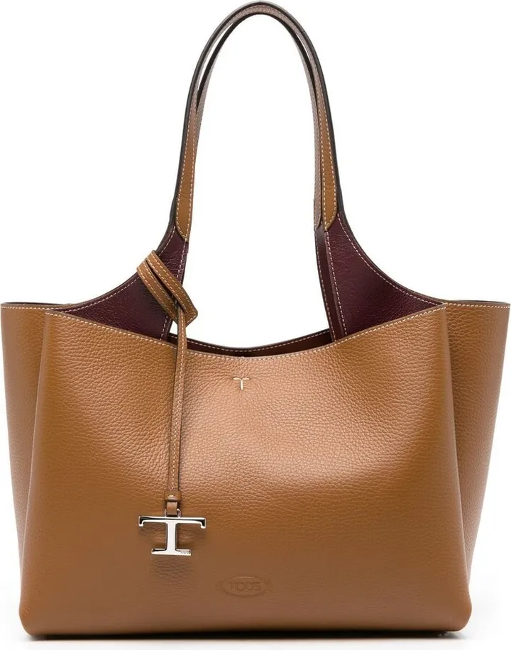 Logo-Charm Detail Tote Bag