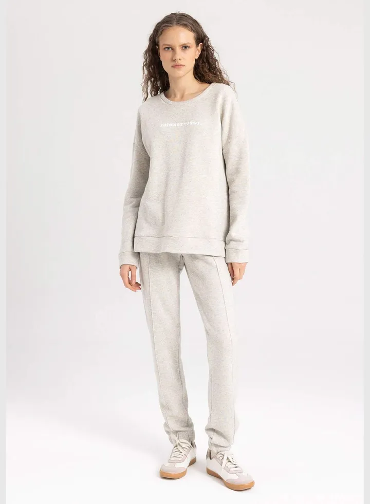 Woman Homewear Knitted Bottoms Slim Fit