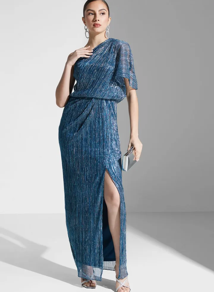 One Shoulder Tiered Dress
