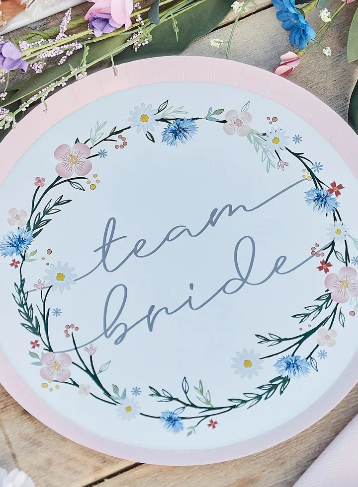 Team Bride Plate