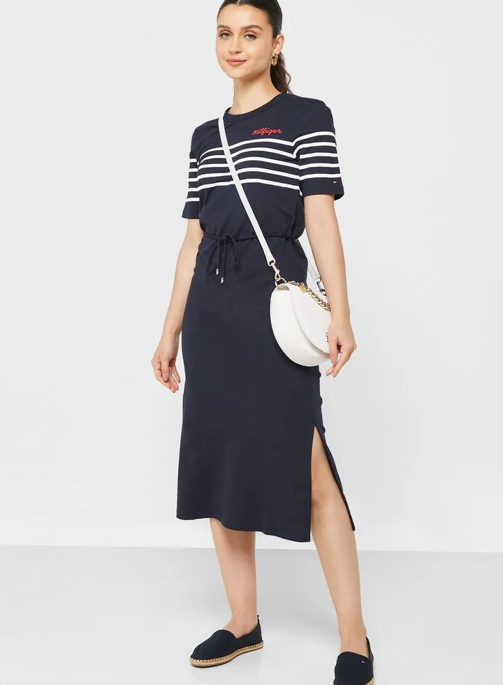Striped Knitted Dress