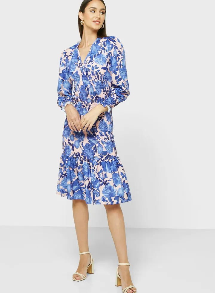 Printed Mermaid Dress