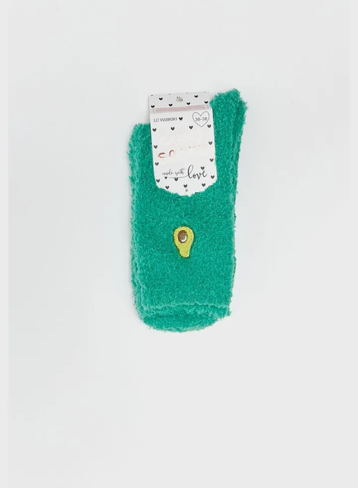 Embroidered Crew Socks