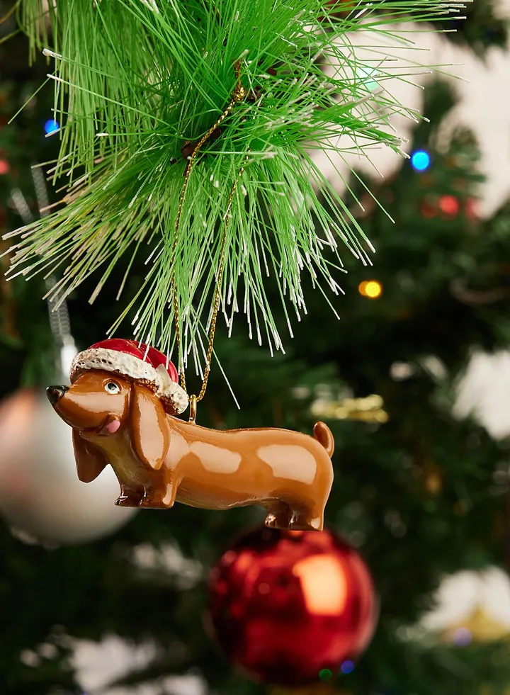 Sausage Dog Christmas Ornament