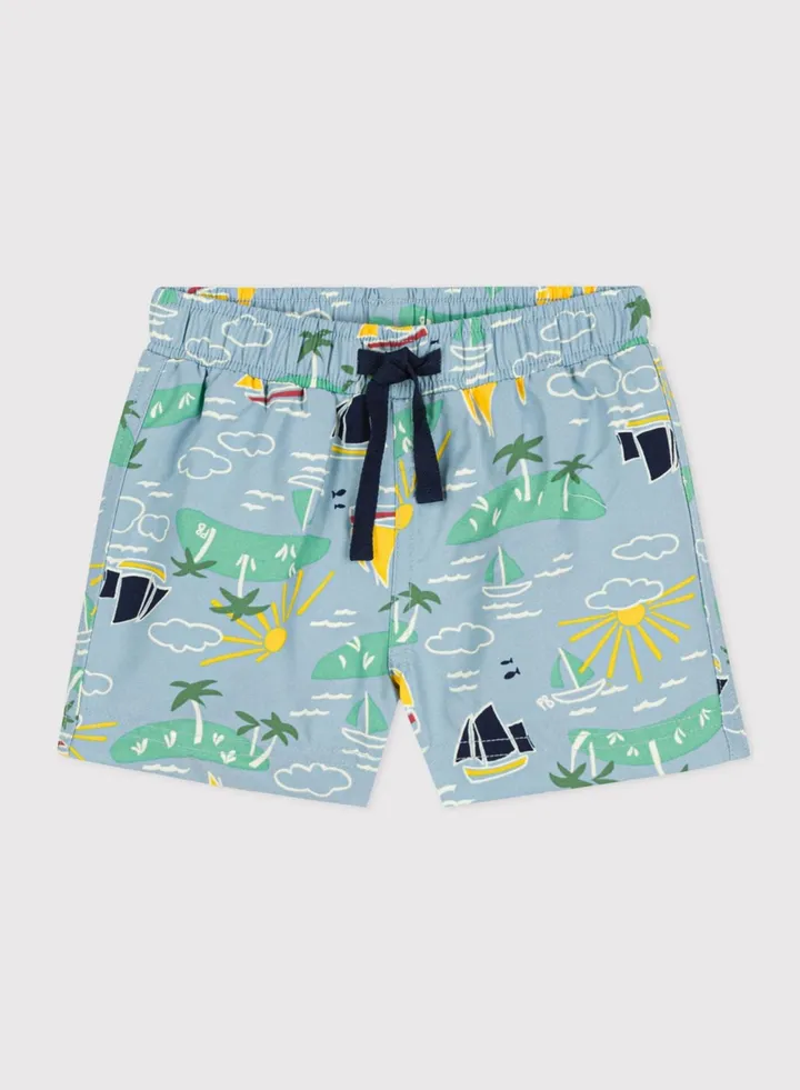 Kids Printed Swim Shorts