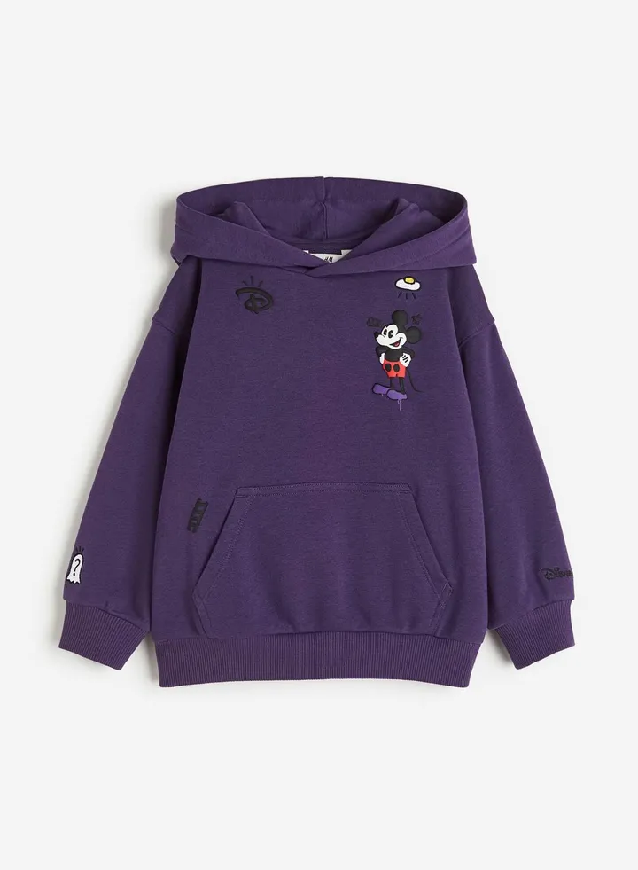 Kids Motif-Detail Hoodie