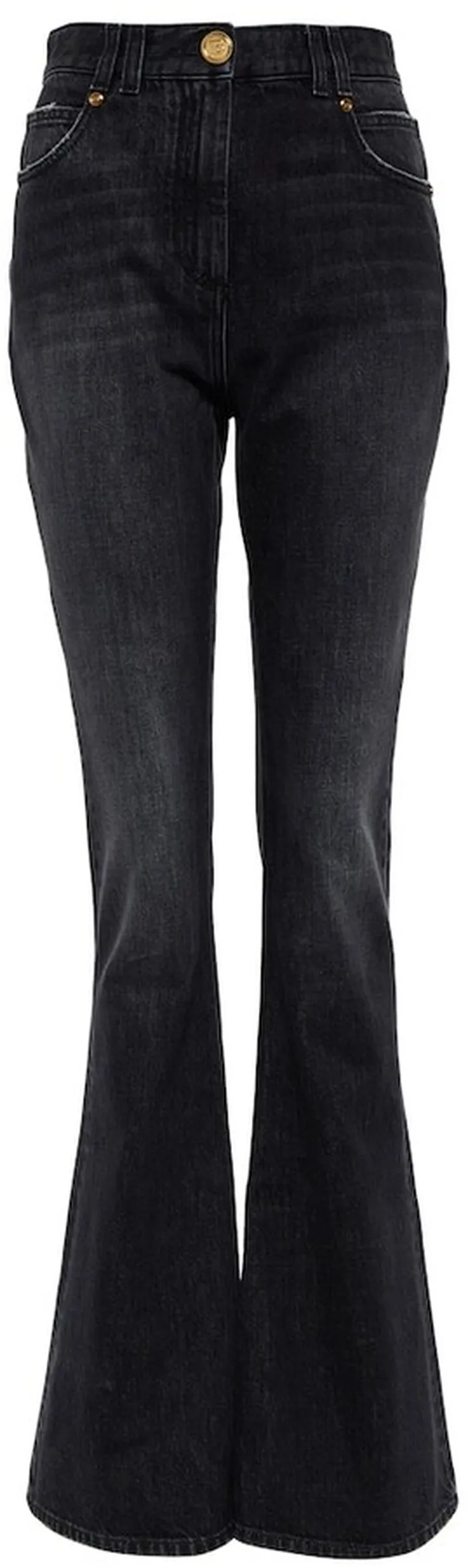 High-rise bootcut jeans