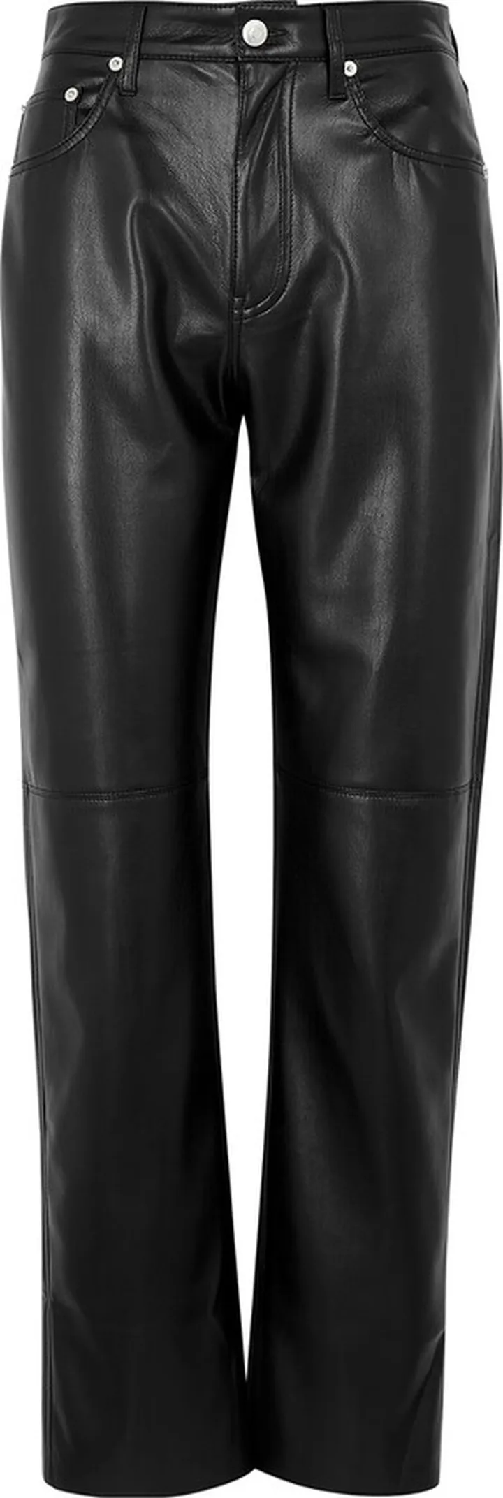 Nanushka Vinni Black Faux Leather Trousers