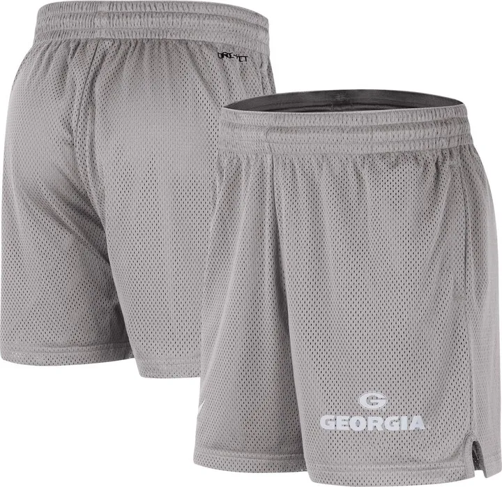 Men's Nike Gray Georgia Bulldogs Mesh Performance Shorts