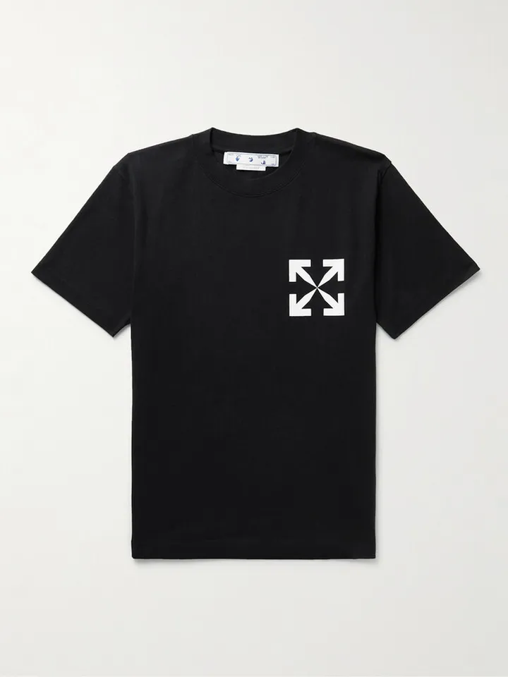Slim-Fit Logo-Print Cotton-Jersey T-Shirt