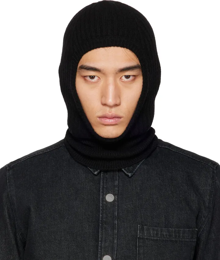 Han Kjobenhavn Black Wool Balaclava