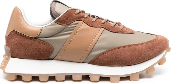 1T paneled low-top sneakers