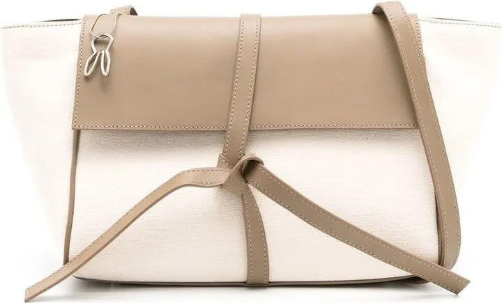 Panelled Leather Tote
