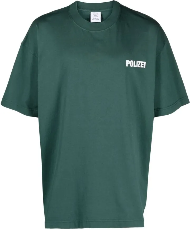 Polizei oversized cotton T-shirt