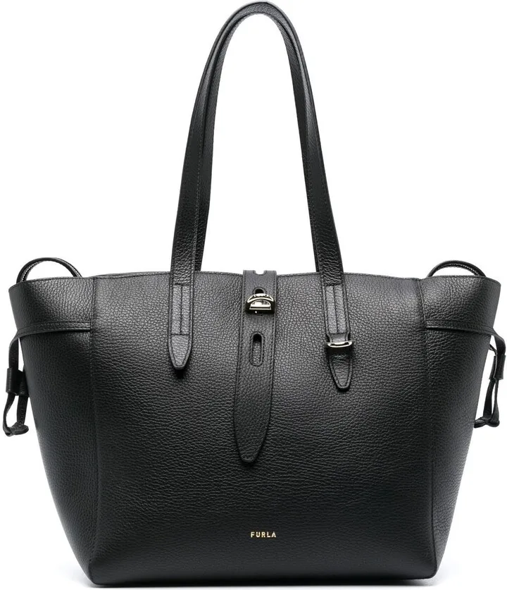 medium Net leather tote bag