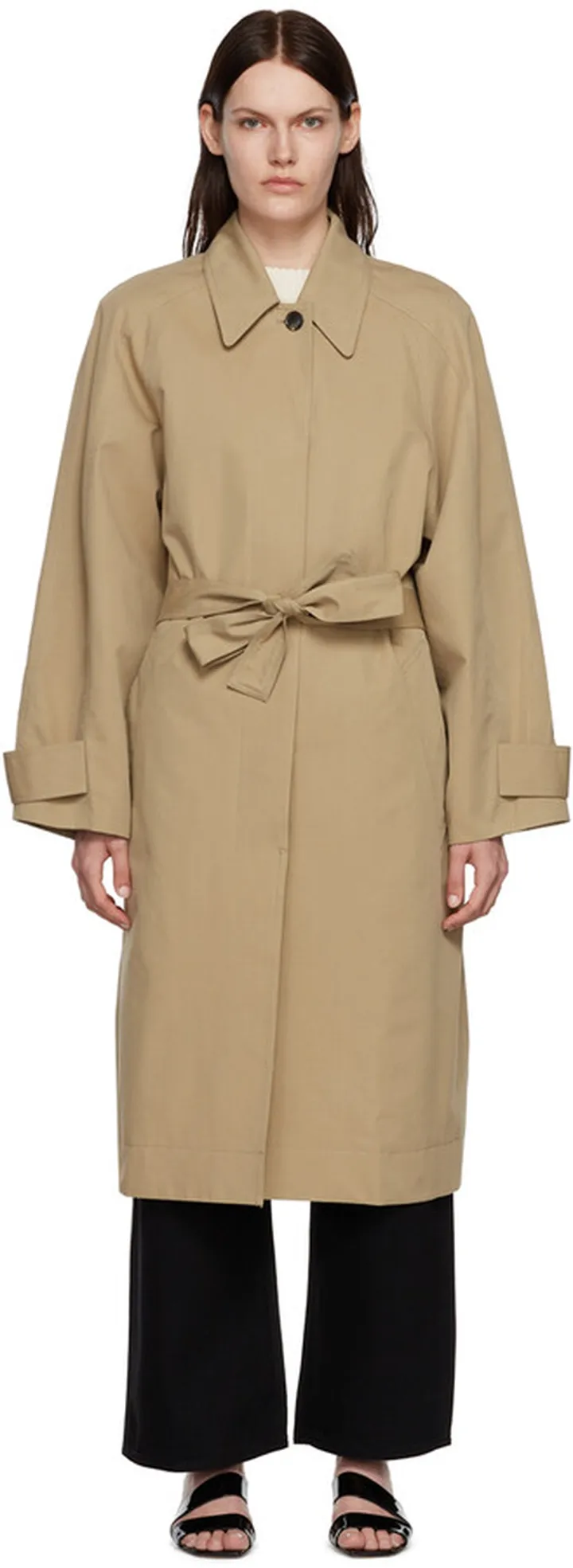 LOW CLASSIC Beige New Armhole Trench Coat