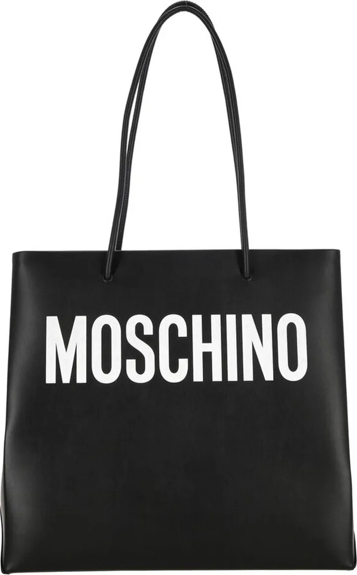 Moschino Logo Printed Shopper Tote Bag