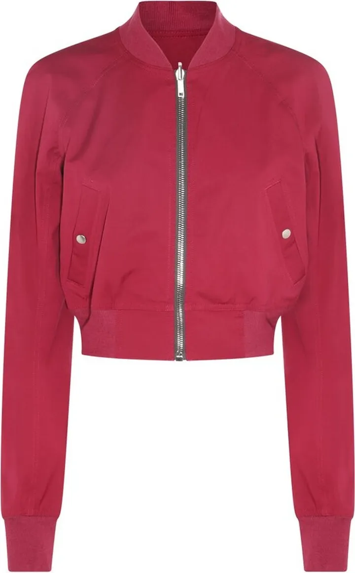 Rick Owens Reversible Cropped Zipped Bomber Jacket