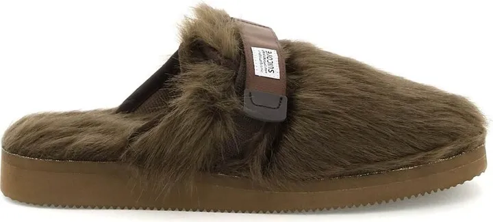 Suicoke 'zavo' Sabot In Faux Fur