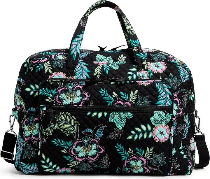 Vera Bradley Women's Recycled Cotton Grand Weekender Travel Bag Island Garden