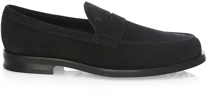 Suede Penny Loafers